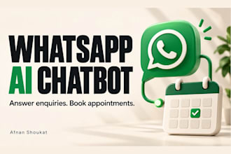 build a whatsapp ai chatbot for faqs and appointment booking