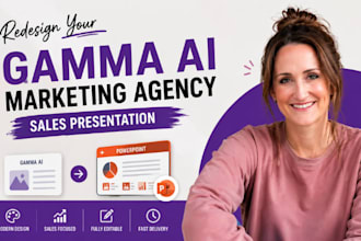redesign your gamma ai marketing agency sales presentation to powerpoint