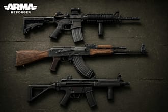create custom armor weapons props and characters for arma reforger