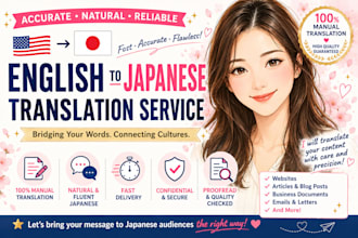 translate english to natural japanese
