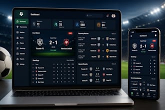 build a football tournament management website and league platform
