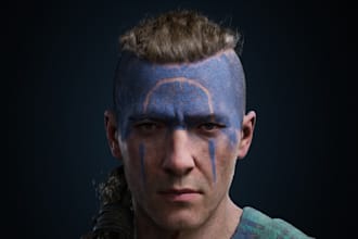 do 3d character modeling, 3d metahuman character with rigging for ue5 and unity