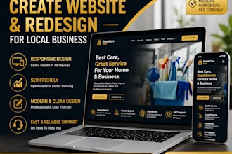 create website and redesign for local business