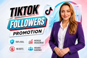 professionally grow and promote your tiktok page to real audience
