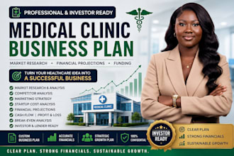 write a medical clinic business plan with financial projections
