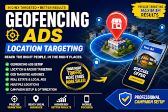 run geofencing ads cbd ads canabis ads estate ads location targeting ads setup