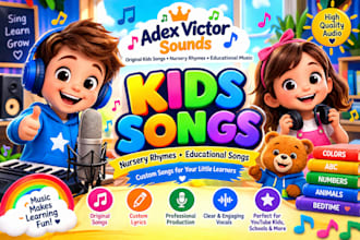 create original kids songs nursery rhymes and educational songs