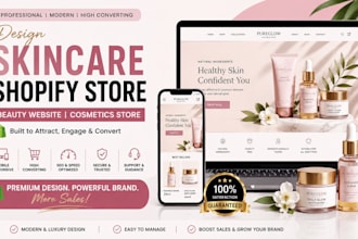skincare shopify store skincare website beauty