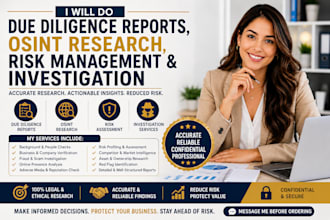 do due diligence report, osint, risk management, investigation