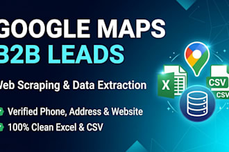 scrape google maps and extract verified b2b leads into excel
