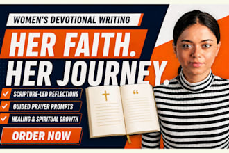 ghostwrite a christian womens devotional and guided prayer journal