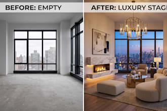 virtually stage and redesign your airbnb or vacation rental photos