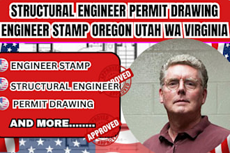 structural engineer permit drawing engineer stamp oregon utah wa virginia
