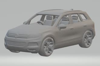 create 3d printable car, truck, vehicle models and stl or 3mf 3d printing file