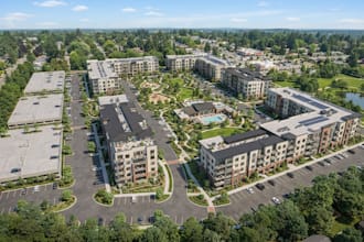 apartment complex rendering and property development visuals