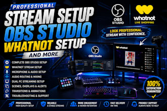 setup obs studio for whatnot vertical stream with sport card and auction breaks