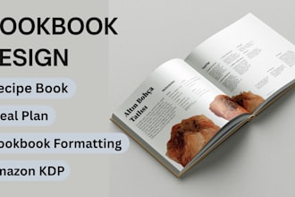 design cookbook recipe book meal plan cookbook formatting for amazon kdp
