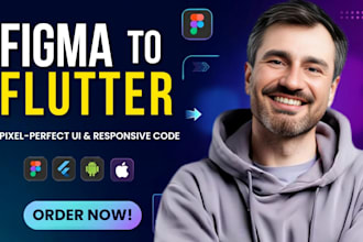 convert your figma design to flutter app for android and ios