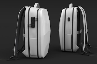 design clo3d laptop bag, business bag, commuter backpack, and work bag