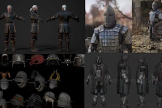 bannerlord, skyrim, bg3, l4d2, elden ring, fallout, witcher 3 model assets armo