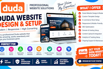 develop duda website design builder redesign landing page for your business
