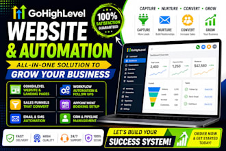 build gohighlevel sales funnel landing page and lead generation funnel