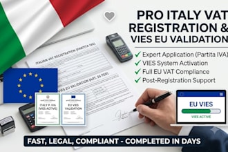 register your italy vat number and vies eu vat validation