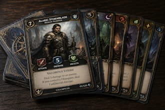 design card game, card game design, tarot cards, trading card game