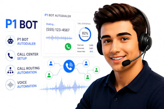 set up call center IVR press  1 bot call routing and voice automation
