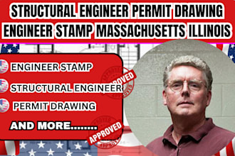 structural engineer permit drawing engineer stamp massachusetts illinois