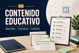 review and improve your spanish educational content and lesson materials