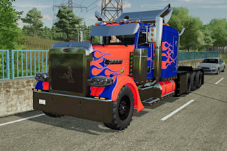create fs22 custom truck mod, farming simulator, fs25, american truck simulator