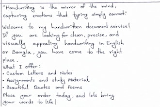 write custom handwritten notes and documents