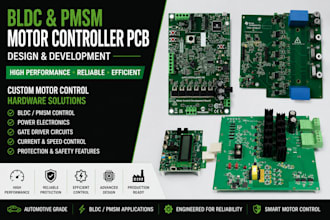 design ev traction inverter, psm foc motor controller pcb and power electronics