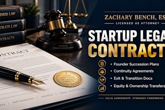 draft a binding startup founder succession planning agreement as a US attorney