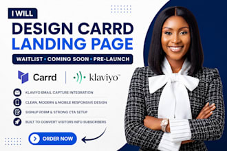 create a carrd waitlist landing page for your product lunch