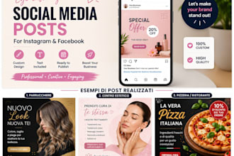 create engaging instagram and facebook posts for your business
