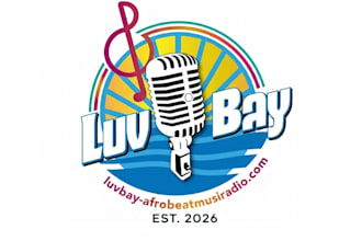 unique modern radio station logo t shirt design