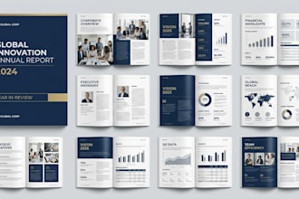 design annual report, corporate report and financial report