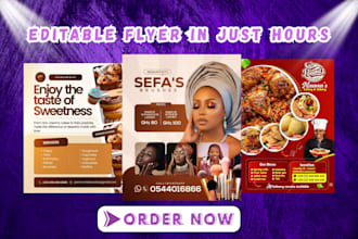 design urgent business flyer event flyer redesign editable canva design brochure