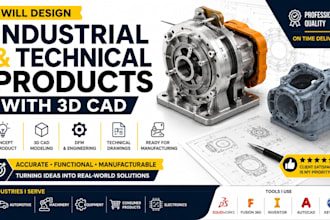 design industrial and technical products with 3d cad