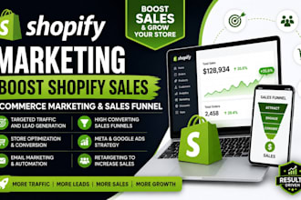 do shopify marketing boost shopify sales ecommerce marketing sales funnel