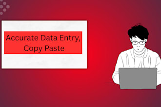 do accurate data entry, copy paste, and ms excel work