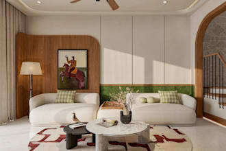 design interiors and render high quality images