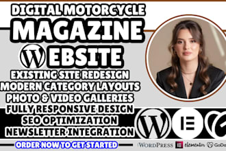 digital motorcycle magazine, motorcycle magazine website, motorcycle blog design