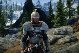 design custom skyrim character creation, armor sets and weapons for se ae