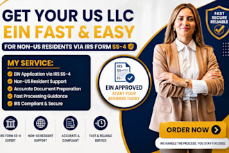 help non US residents obtain a US llc ein using irs form ss4