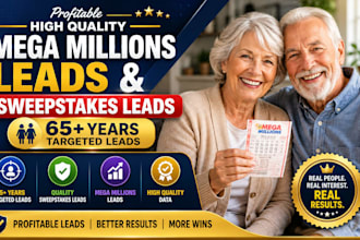 give profitable mega millions leads, USA sweeps leads, first hit gamblers leads