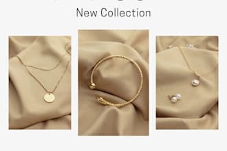 design luxury jewelry instagram posts for gold shop
