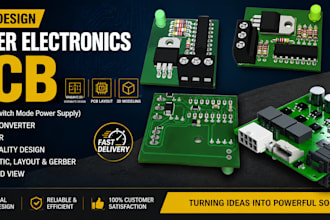 design power electronics pcb smps dc dc converter and inverter